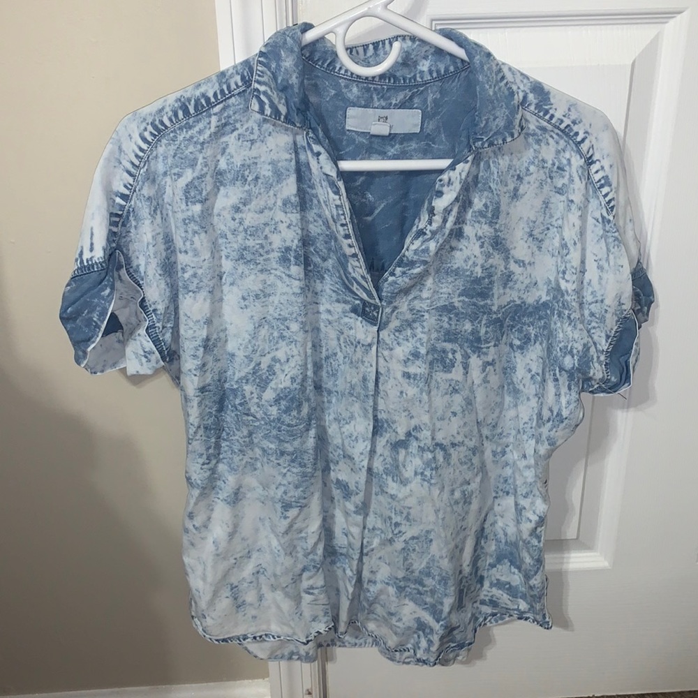 denim wash shirt